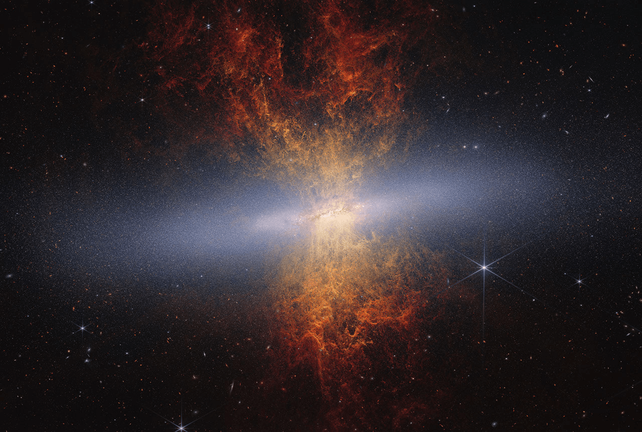Webb Telescope Maps Millions of Stars in Rapidly Forming Cigar Galaxy