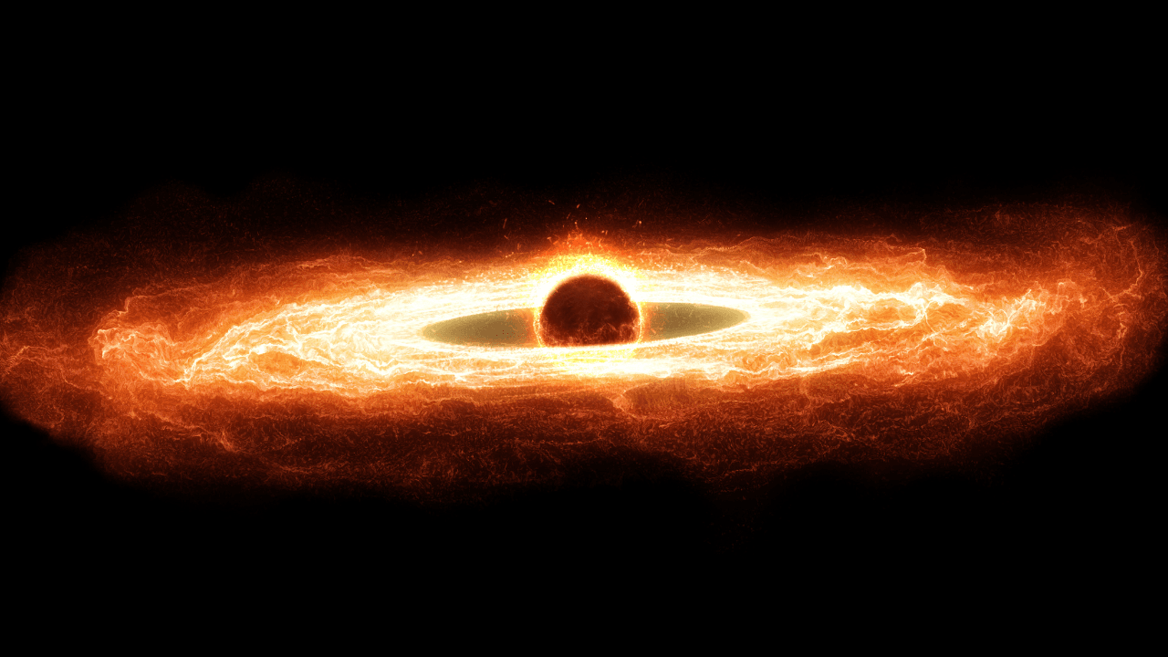 Dormant black hole erupts after 100 million years, launches plasma jet across galaxy cluster